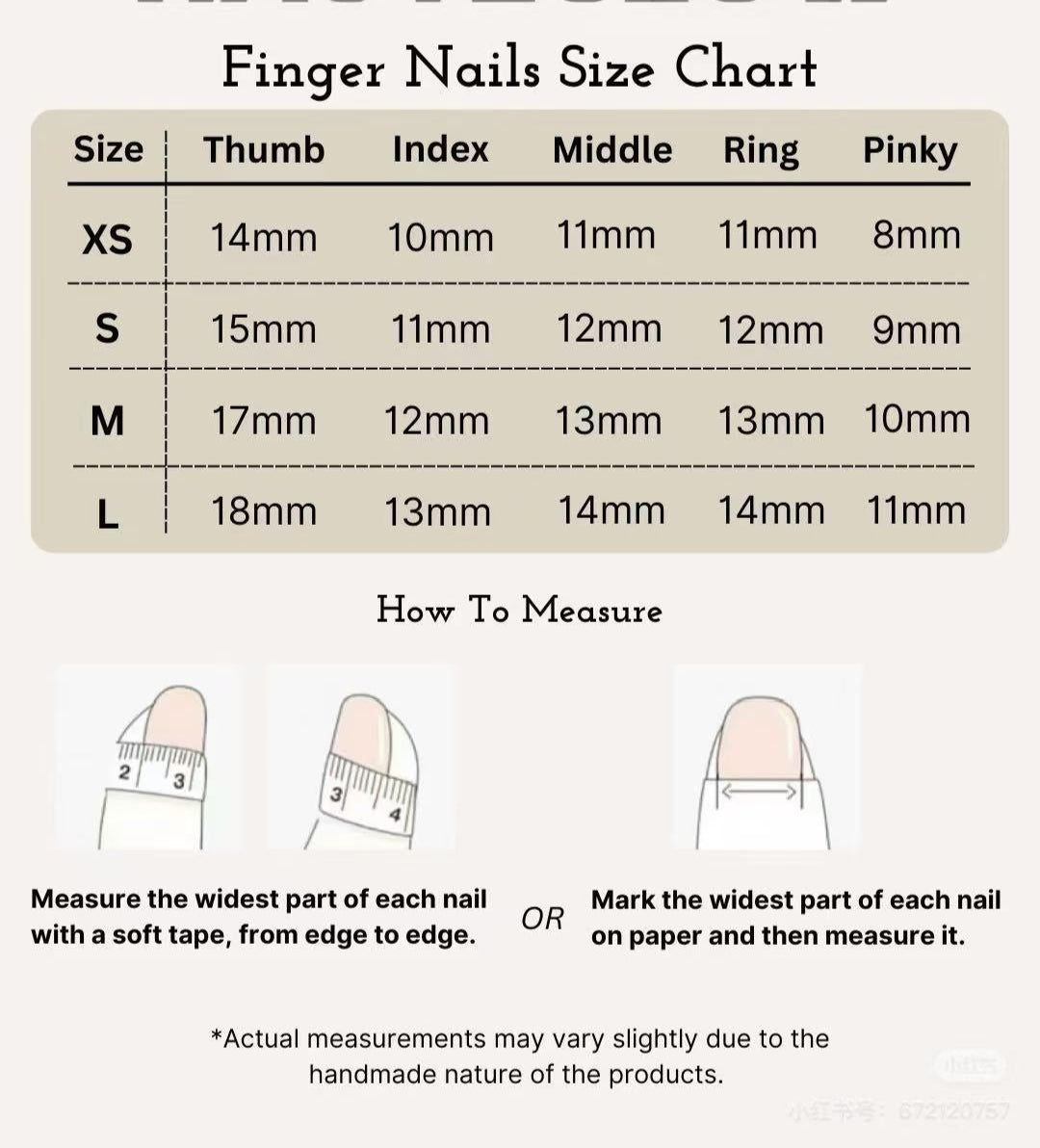 red labubu press on nail