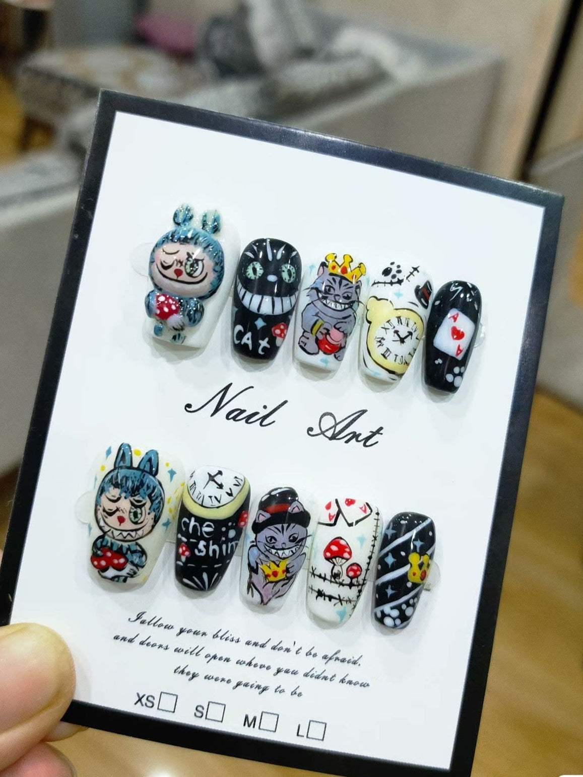 3D Labubu press on nail