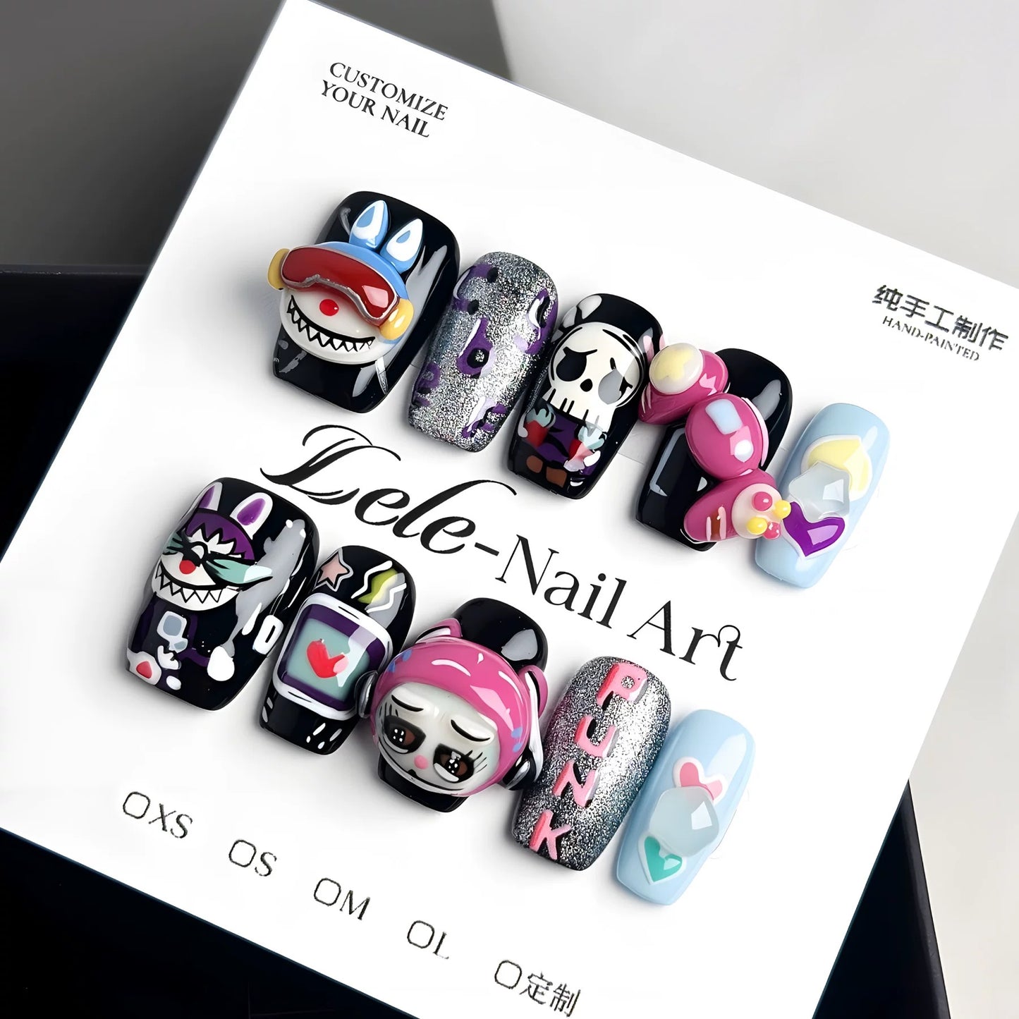 Esports-Inspired Labubu Press-on Nails