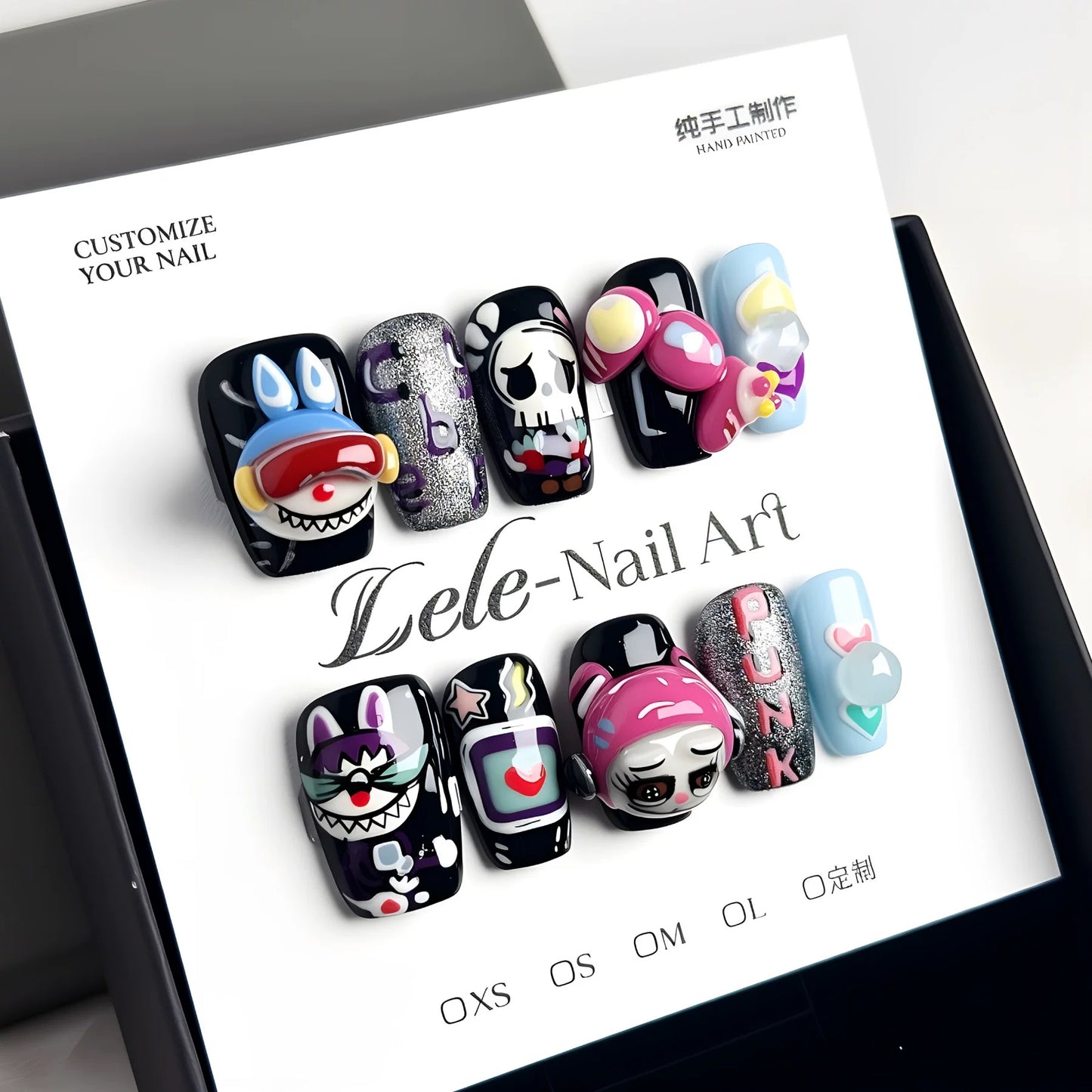 Esports-Inspired Labubu Press-on Nails