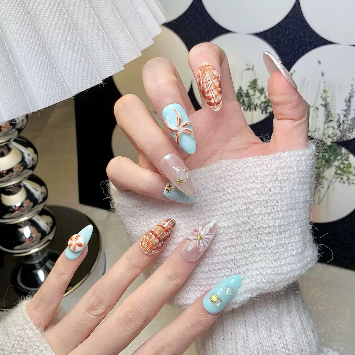 3D Design Press On Nails