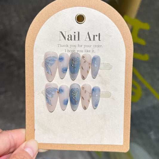 3D Butterfly Press On Nails