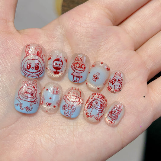 labubu press on nail