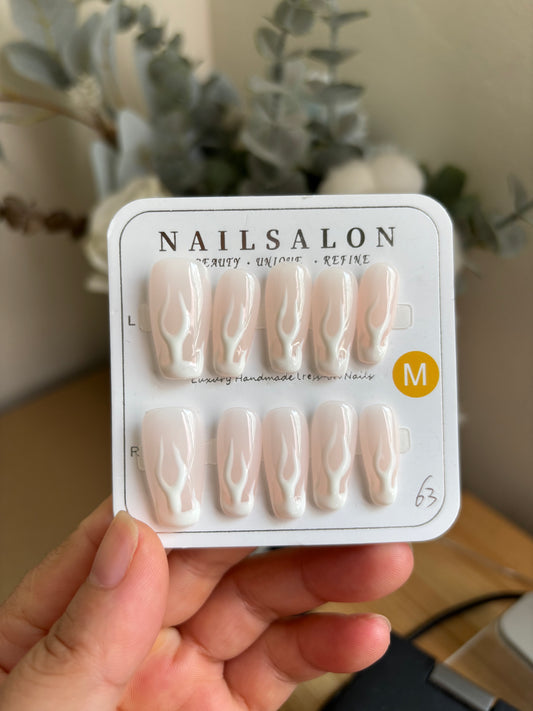 fire press-on nail