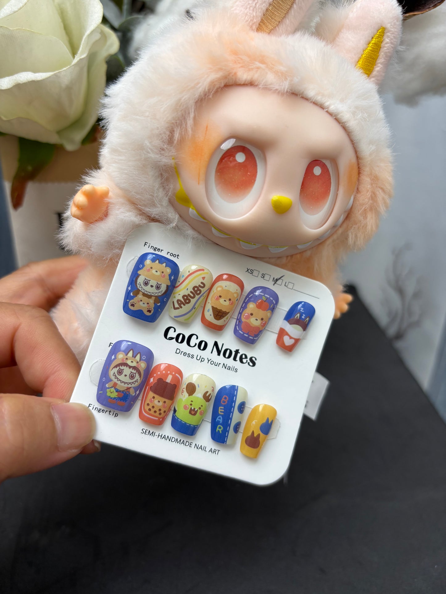 9.9$Labubu press-on nail