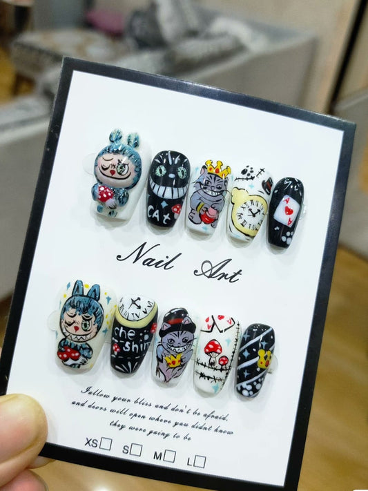 3D Labubu press on nail