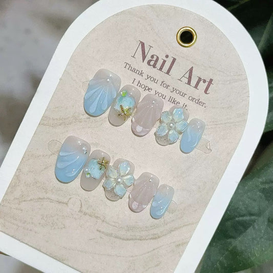 3D Flower Press On Nails