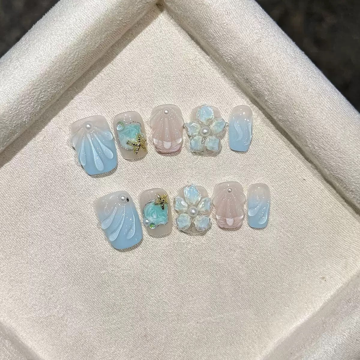 3D Flower Press On Nails